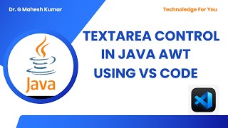 TEXTAREA CONTROL IN AWT USING VS CODE