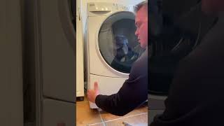 Kenmore washing machine, clean filter, trap, front load washer!! In 5 minutes #washingmachine