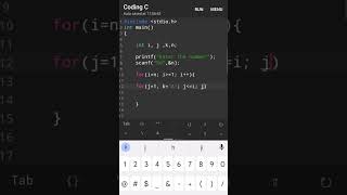 C Language Alphabet pattern c program patterns questions #c_programming_pattern