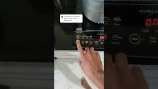 whistle mode for pressure cooker on Prestige induction cooktop