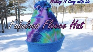 1 Hour FABULOUS FLEECE HAT - THE EASIEST and BEST Tutorial