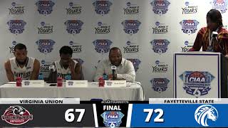 2020 CIAA Men's Basketball Post Game Press Conference -Quarterfinals (Virginia Union)