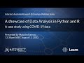 A showcase of Data Analysis in Python and R: A case study using COVID-19 data
