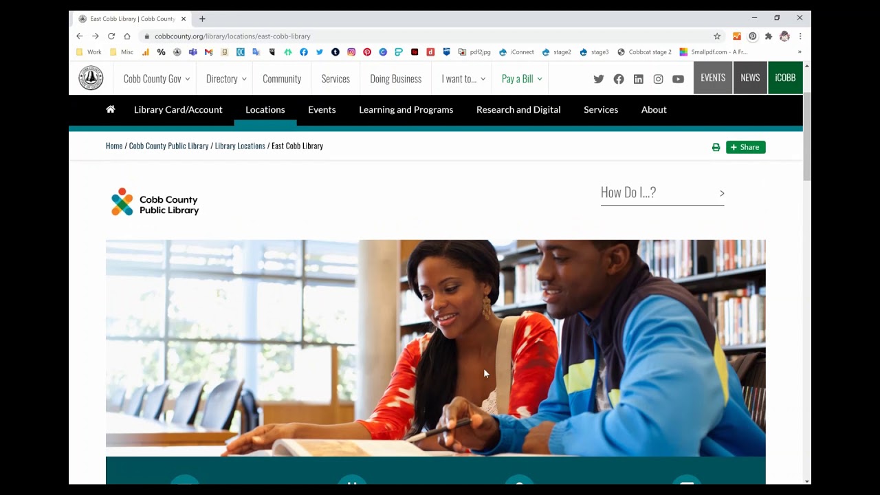 New Library Website Tour Youtube