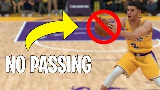 What If You Couldn't Pass In The NBA? NBA 2K19 Challenge!