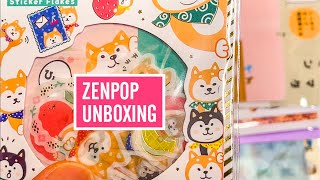 Japanese Stationery Mystery Box Unboxing \u0026 First Impression | ZenPop Pawsome Buddies