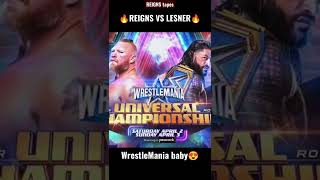 Roman Reigns vs Brock Lesnar | WretleMania Promo | #wwe #wrestlemania #shorts