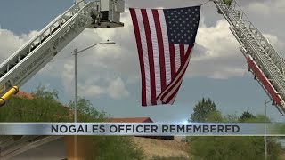 Police procession accompanies fallen Nogales police officer