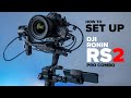 Set up + balance DJI Ronin RS2 Gimbal, Raven Eye  + Focus |  Pro Combo tutorial