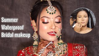 LONG LASTING BRIDAL MAKEUP TUTORIAL ✅ | Bridal Base Makeup In Easy Steps | Easy Bridal Makeup