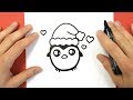 HOW TO DRAW A CHRISTMAS PENGUIN CUTE AND EASY HOW TO DRAW A CHRISTMAS PENGUIN CUTE AND EASY