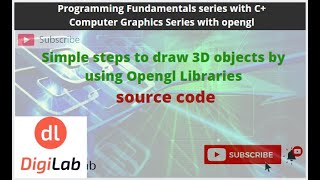 How to create 3D objects or shapes by using Opengl libraries | Code Example