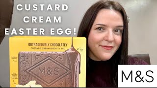 M\u0026S OUTRAGEOUSLY CHOCOLATEY CUSTARD CREAM BISCUITY EGG: TASTE TEST!