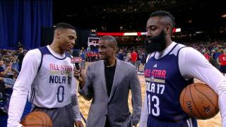 Westbrook and Harden Praise Each Other During Interview
