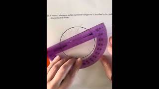 Construct inscribed hexagon and equilateral triangle