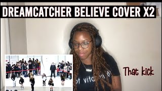 18.02.10] 드림캐쳐 (DREAMCATCHER) - Believe DANCE COVER 코엑스몰 버스킹 직캠 *REACTION*