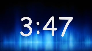 3:47 Minutes Timer / Countdown from 3min 47sec