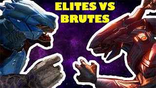 Elites vs Brutes #1 - Halo 3 Battles