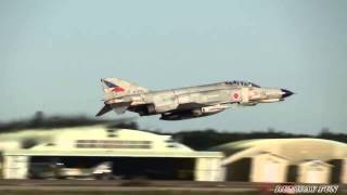 尾白鷲ファントムの機動飛行 百里基地航空祭2012 事前訓練 F 4 Phantom