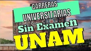 10 Carreras UNIVERSITARIAS Con Menos Demanda UNAM 2025 😉