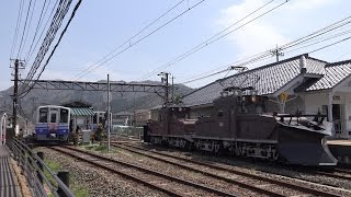 えちぜん鉄道　永平寺口駅電車交換