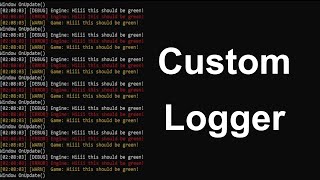 How to Create a Custom Logger | Game Engine From Scratch