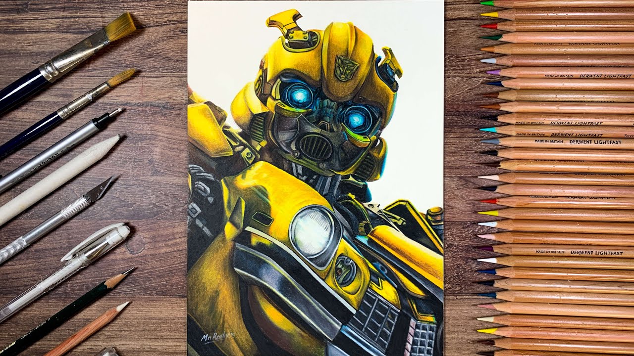 Drawing Bumblebee: Transformers Rise Of The Beasts IN 4 MINUTES! - YouTube