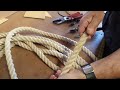 how to put a double whipping on without a palm