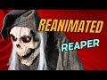 Lunging Reaper Halloween Animatronic Setup