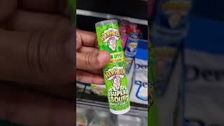 Warheads Green Apple Super Sour Spray Candy Local convenience Store Finds #short