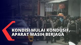 Pascabentrok Dua Ormas Aparat TNI - Polri Masih Siaga di Lokasi