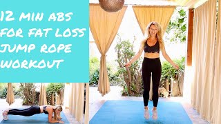 12 minute Jump Rope AB workout to lose belly fat fast