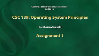 Operating Systems: Assignment 1