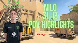 ⫷CS2 POV HIGHLIGHTS⫸ Nilo | YaLLa Compass Spring 2024 | Metizport vs Alliance | Map2 Mirage