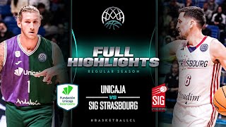 Unicaja v SIG Strasbourg | Full Game Highlights | #BasketballCL 2023-24