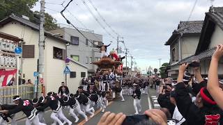 平成29年10月8日東岸和田だんじり祭矢代寸神社宮入・宮出