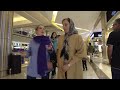 iran walking in tehran city crowded and luxury mall