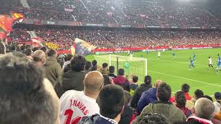 Biris norte Sevilla-PSV 3 gol desde la grada