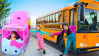Jannie and Ellie Learn School Bus Rules with Friends and Other Funny s for Kids