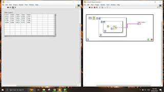 Using Table in LabVIEW Part 1