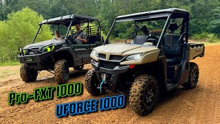 2024 CFMOTO UFORCE 1000 vs Kawasaki Mule Pro FXT 1000 LE Trail Riding