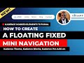 🔥How to Create a Floating Fixed Mini Navigation on Your Website  -  Kadence Hooked Elements Tutorial