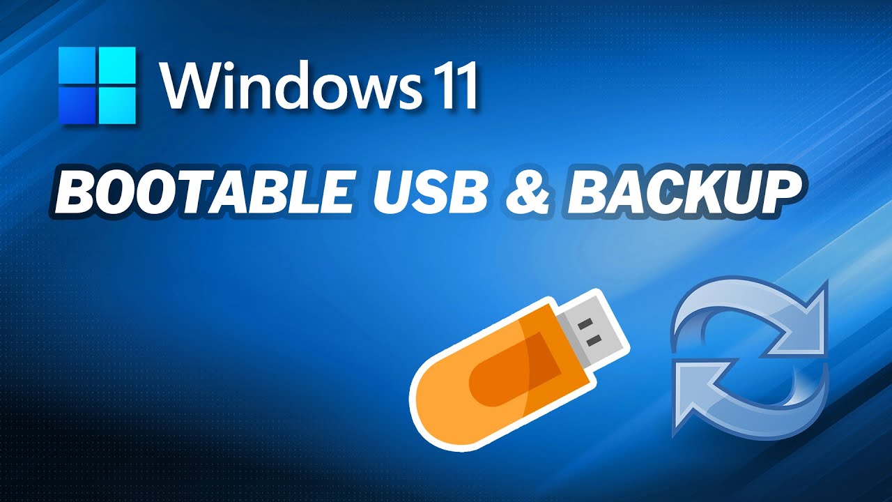 How To Create Windows 11 Bootable USB And Make A Bootable Backup On ...