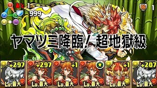 【パズドラ】ヤマツミ降臨！【木属性強化】 山守神 超地獄級 創書の白幻魔・イルム 龍族拼圖