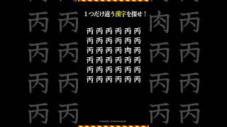 違う漢字を探せ！　#漢字間違い探し  #12月30日