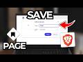 How To Save A Website Page On Brave Browser (Tutorial 2026)