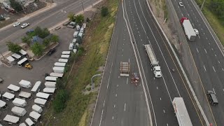 Troopers sending warning messages to truck drivers' cabs about dangerous driving in the mountains