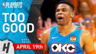 Russell Westbrook Full Game 3 Highlights vs Trail Blazers 2019 NBA Playoffs - 33 Pts, 11 Ast, SICK!