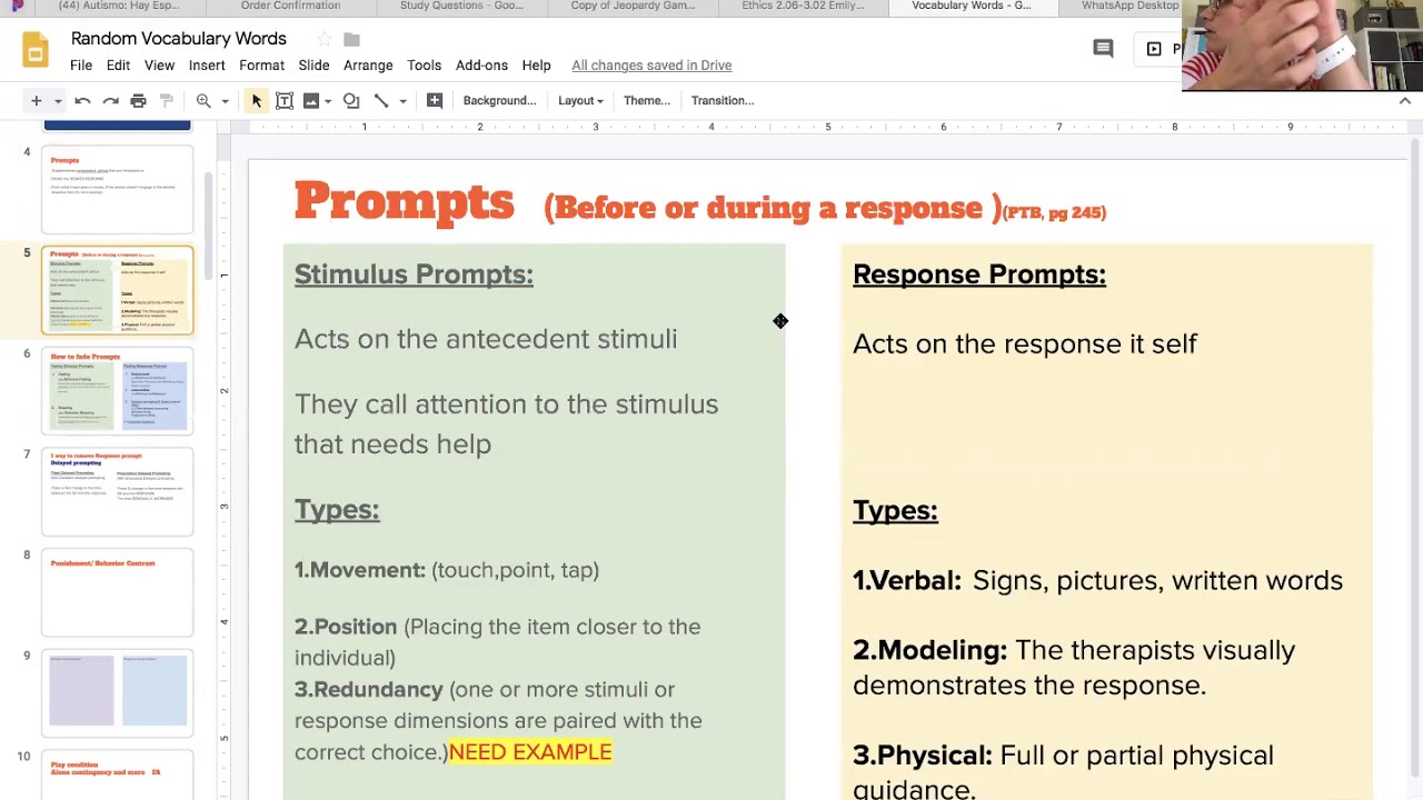 Stimulus Prompts And Response Prompts (Yenisbel) - YouTube