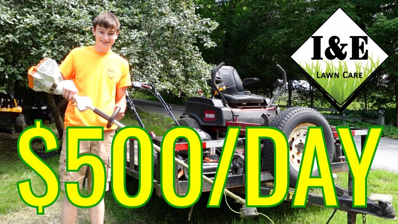 Making Money Mowing Lawns As A Teenager - YouTube